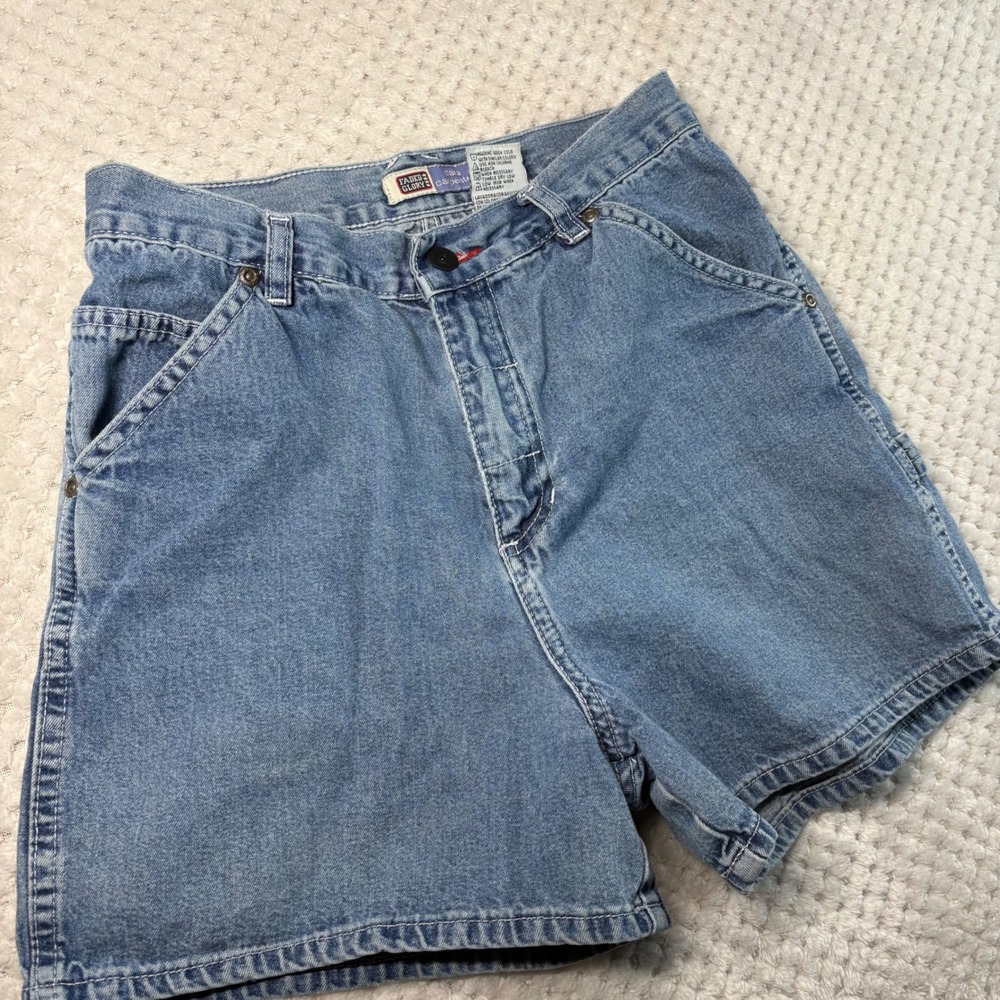 Vintage faded glory jean carpenter shorts, girls size 14